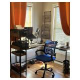 L-shape desk with chair
