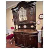 Anquique Frabch Carved Walnut Cabinet