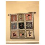 Vintage Veggie Tapestry