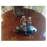 Brass Kids Fishing on Table