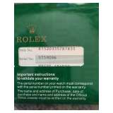 ROLEX WATCH PAPERWORK