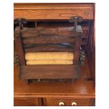 Antique Wood Clothes Wringer 