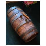 Antique Wood Barrel w/ Handle 