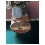 Antique White Cedar Cylinder Churn 