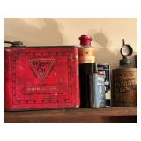DeLaval Oil Can | Maytag Household Oil | Texaco Drill Lubricant | Fiebing Neatsfoot Oil Can 