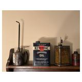 Golden Rod Pump Oiler | Keystone Condensed Oil | Opco Oil Can | Boyer’s Motor and Machine Oil Can