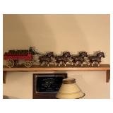 Vintage Cast Iron Clydesdale Set 