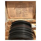 Incredible collection of vintage vinyl records in 33, 45 and 78 selections.