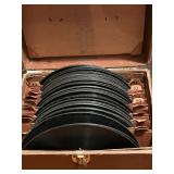 Incredible collection of vintage vinyl records in 33, 45 and 78 selections.