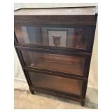 Antique Three Stack Lawyer Bookcase 