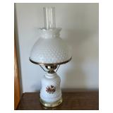 Vintage Milk Glass Lamp 