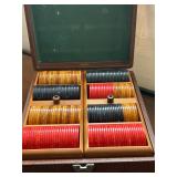 Vintage Poker Chip Set