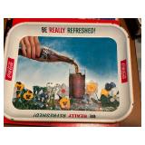 Multiple Original Coca-Cola Tin Serving Trays 