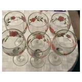 Desert Rose Wine Goblets 