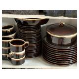 PFALTZGRAFF Gourmet Brown Drip Dinnerware