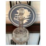 Victorian Cut Glass Decanter. 