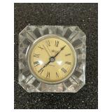 MIKASA Crystal Square Quartz Desk Clock 