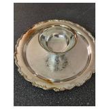 Silverplate Chip & Dip Tray 