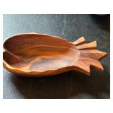 Vintage Hawaiian Wood Pineapple Bowl 