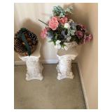 Multiple Pedestals and Flower Displays 