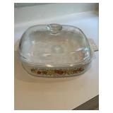 Vintage Corning Ware Dish w/ Glass Lid 