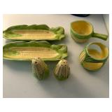 Vintage Corn on the Cob Serving Pieces 