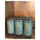 Vintage Jeanette Harp and Laurel Tumblers 
