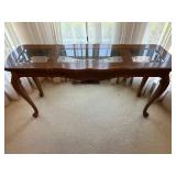 Glass Top Console Table 