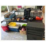 Hand Tools, Toolbox, Rolling Toolbench, Power Tools, Socket Sets, Sports Balls, Igloo and Coleman Co