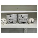 Signature Ceramic Bowl Inspirational Words 