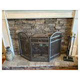 Fireplace Screen and Fireplace Tools 