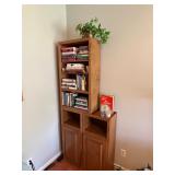 Wood Bookcase and Storage Cabinet