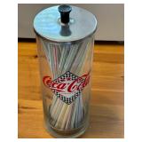 Retro Coca-Cola Straw Dispenser 