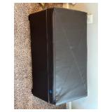 Leather Storage Ottoman 