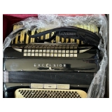 Vintage Excelsior Symphony Accordion w/ Rolling Hard Case 