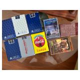 Assorted Delta and Coca-Cola Vintage Playing Cards 