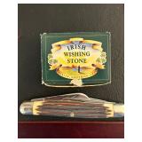 Irish Wishing Stone | Queen Steel Folding Pocket Knife 