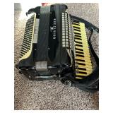 Vintage Excelsior Symphony Accordion w/ Rolling Hard Case 