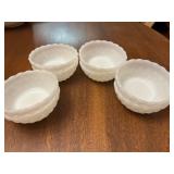 Milk Glass Serving Bowls 