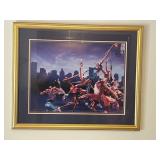 "Basketbrawl" by Kadir Nelson Framed Art 
