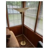 Hollywood Regency Art Deco Brass Floor Lamp 