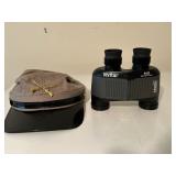 Civil War Hat and Binoculars 