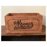 Vintage Kroger Wooden Crate 