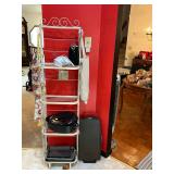 Bakers Rack with Kitchen Appliances and Cookware 