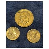 Eisenhower and Susan B. Anthony Dollar Coins 