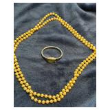 Pearl Necklace and Vintage Watch 