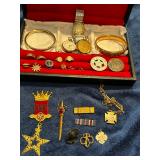 Masonic Collectibles, Military Collectibles and Vintage Jewelry 