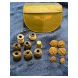 Vintage Military Issued Sewing Kit w/ Original Thread and Buttons 