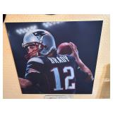 Large Canvas Framed Tom Brady Art