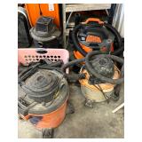 Assorted Wet/Dry Shop Vacs - HUGE Selection of Household and Construction Tools 